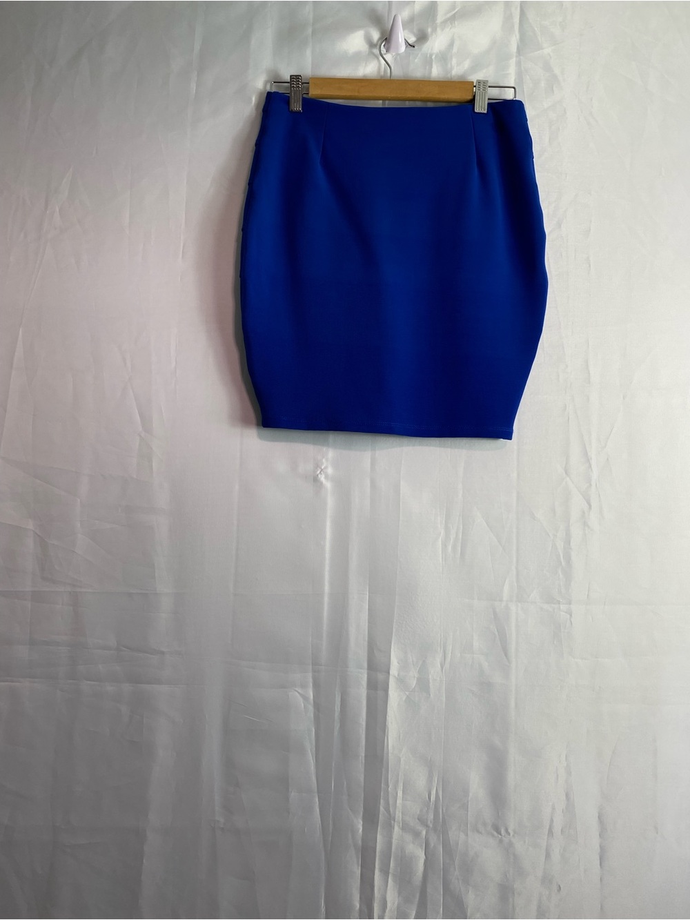 Dots Royal Blue Mini Pencil Skirt